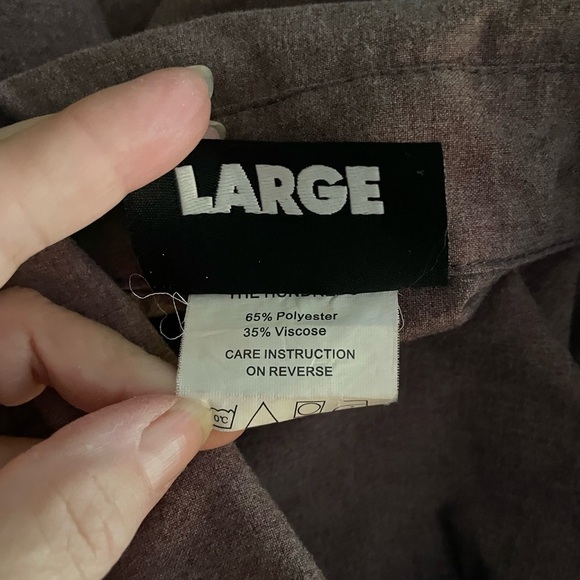 The Hundreds Public Label Button-Up Long Sleeve Shirt Men's Large - Picture 7 of 7